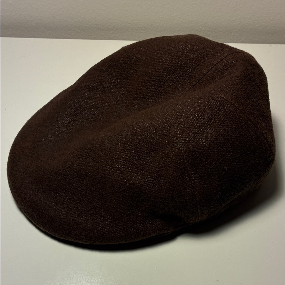 Brown Flat Cap, Paperboy Hat - Water Resistant